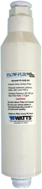 Watts FP12GE-RV Exterior Inline Water Filter — inline under sink water filter for inline under sink water
