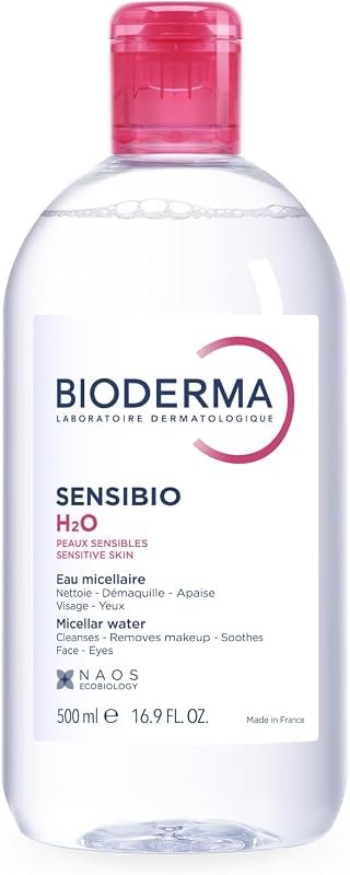 Bioderma - Sensibio - H2O Micellar Water - Makeup Remover Cleanser - Face Cleanser for Sensitive Skin — skin micellar