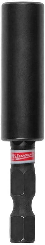 MILWAUKEE ELECTRIC TOOL 48-32-4502 Shockwave Impact Duty 1/4" Hex Shank Magnetic 2.36” Bit Tip Holder — magnetic bit