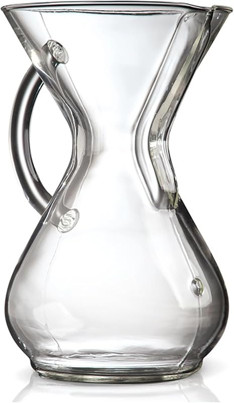 Pour-Over Glass Coffeemaker - Glass Handle Series - 6-Cup - Exclusive Packaging — best aero press glass chamber for