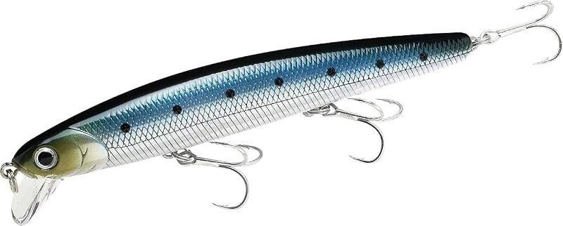 LUCKY CRAFT FlashMinnow 110 Ghost Series Saltwater Fishing Lures, Jerkbait for Halibut and Bass Fish, Slow Suspending