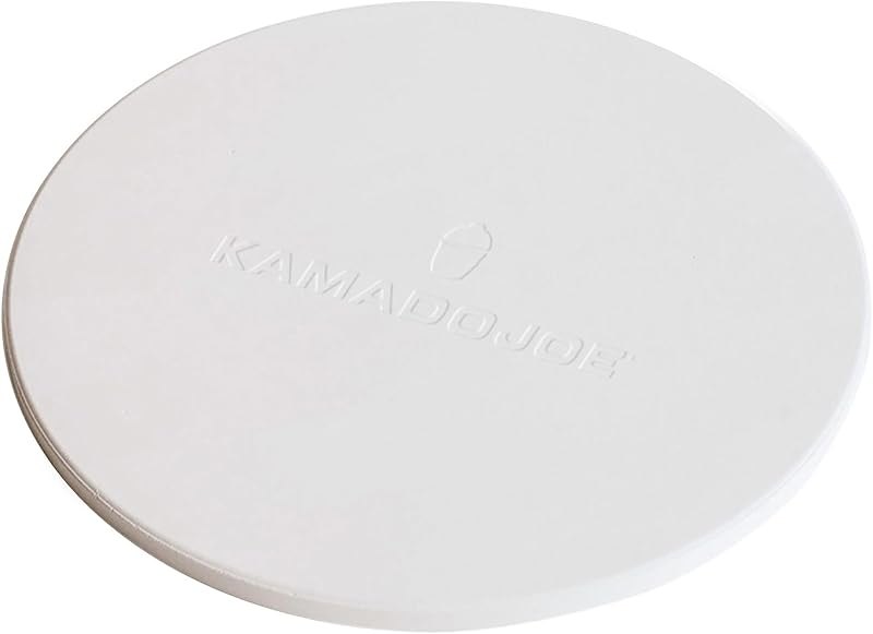 Kamado Joe 15-inch Ceramic Pizza Stone for Brick-Oven Style Pizza Compatible with Kamado Joe Classic Joe 18-inch