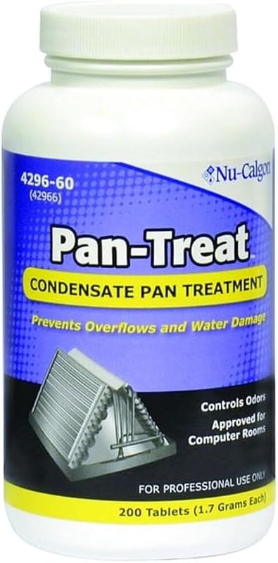 Nu-Calgon 4296-60 Pan-Treat Scum 200 Tablets — enzyme drain cleaner for enzyme drain cleaner