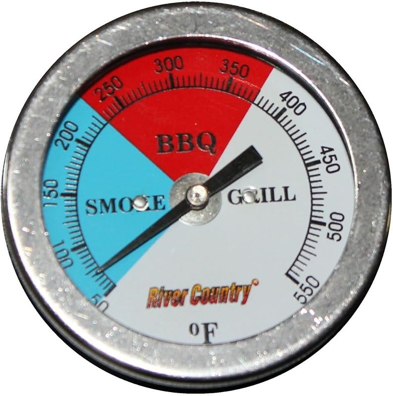 River Country 3" (RC-T34CC) Adjustable BBQ, Grill, Smoker Thermometer Temperature Gauge 50 to 550F — grill thermometer