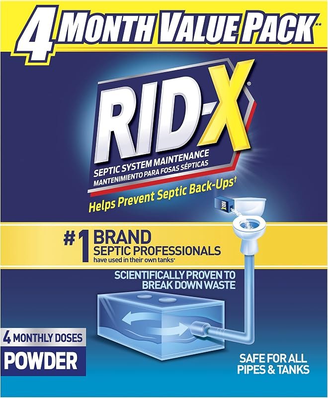 RID-X Septic Treatment, 4 Month Supply Of Powder, 39.2 oz — septic effluent filter for septic effluent filter