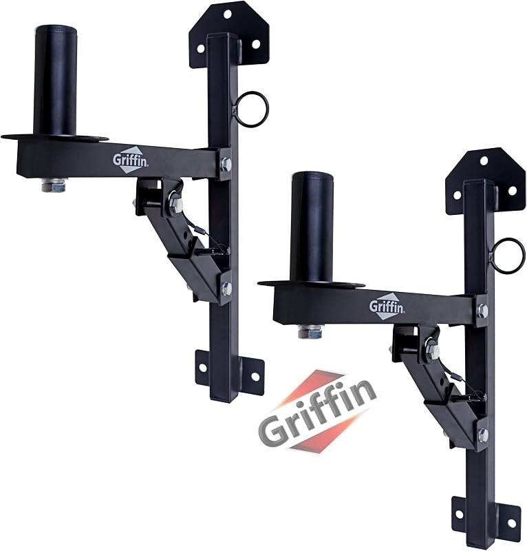 GRIFFIN PA Speaker Wall Mount Brackets 2-Pack (All-Steel PRO Edition) — audio speaker stands for audio speaker stands