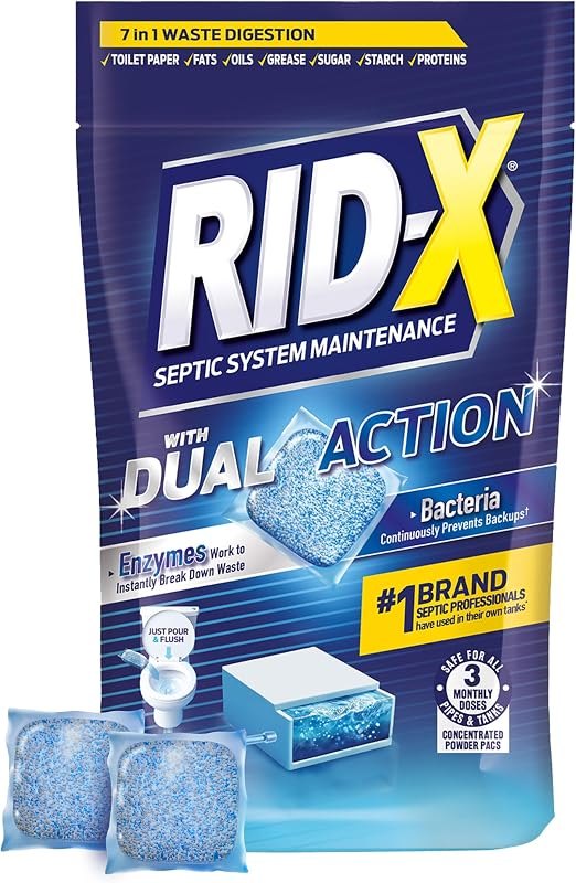 Rid-X Septic Tank Treatment, 3.2 Ounce — septic tank TEFU for septic tank tefu