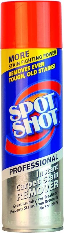 Spot Shot Professional Instant Carpet Stain Remover No-Scrub Aerosol, 18 OZ — carpet spot remover for carpet spot
