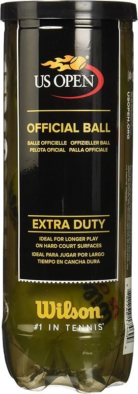 WILSON US Open Tennis Balls - Extra Duty, 4 Can Pack (12 Balls) — Tennis Training Balls for tennis training balls