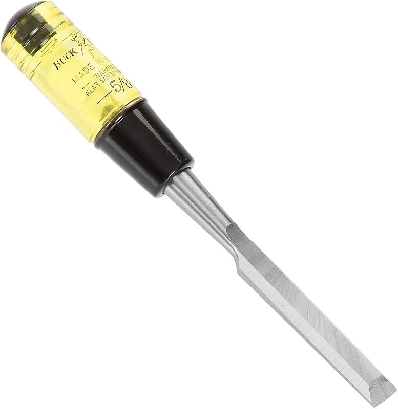 Buck Brothers 120104BC 5/8" Wood Chisel Made in USA, For Paring and Finishing Cuts in Carpentry and Woodworking