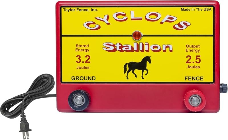 Cyclops Stallion - 2.5 Joule Fence Charger - AC — farm fence tester for electric fence charger