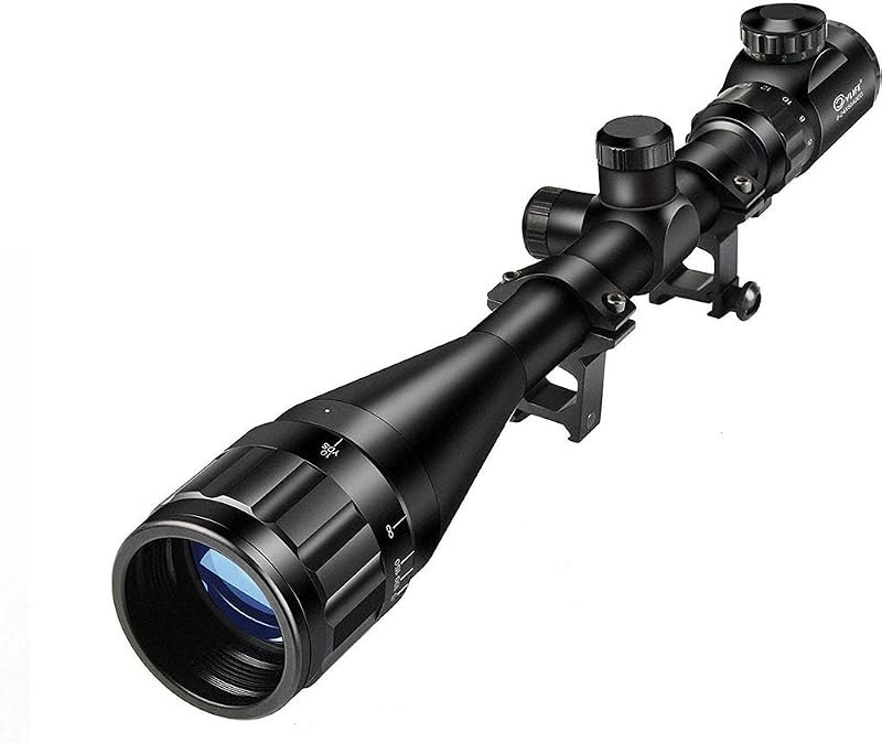 CVLIFE Rifle Scope 6-24x50 AO Red and Green Illuminated Long Range Scope for Hunting with Scope Rings — hunting scope
