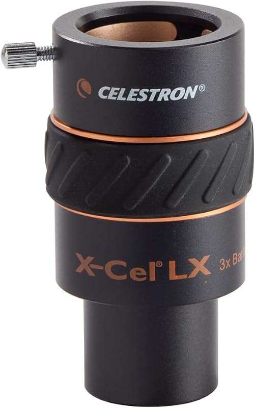 Celestron X-Cel LX 3X 1.25 Barlow Lens for Telescope Eyepieces — astronomy barlow lens for astronomy barlow lens
