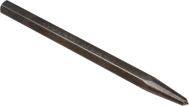 Mayhew Tools 41202 Center Punch, 5/16" x 5/32" Point - Carded, Shot Blast Finish — tools center punch for tools center