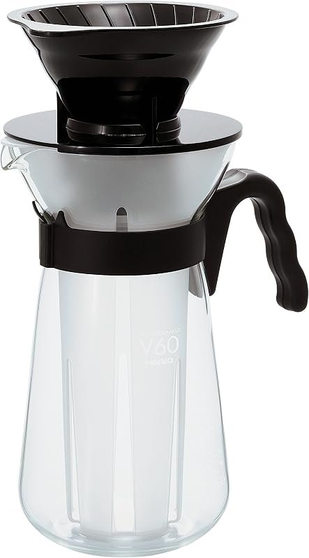 Hario V60 "Fretta" Hot and Iced Coffee Maker, 700ml, Black — cold brew coffee maker for cold brew coffee maker