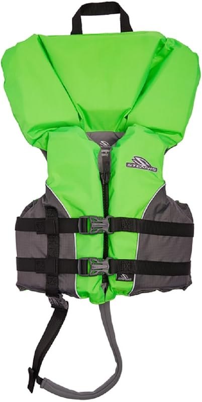 Stearns Child Life Jacket with Heads-Up Flotation, USCG Approved Type II Kids Life Vest for Pool, Beach, Lake, Boating