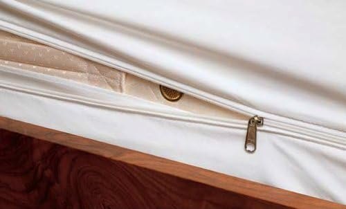 Dust Mite and Allergen Proof Mattress Encasing (Cover); “Premium Microfiber” (Queen; 12" deep) — bed bug mattress