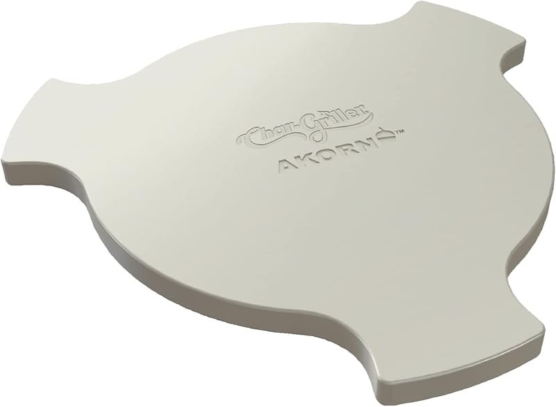 Char-Griller® AKORN Charcoal Grill and Smoker Ceramic Smokin' Stone Accessory for Low-and-Slow Indirect BBQ Smoking