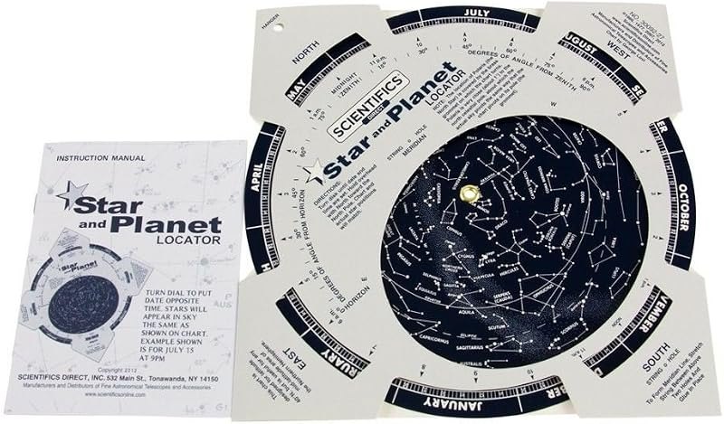 Famous Star and Planet Locator and Star Guide (Single Pack) — Star Chart Projector for star chart projector