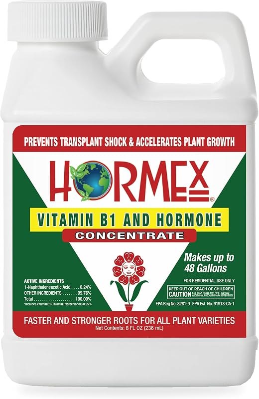 Hormex Liquid Rooting Hormone Concentrate & Root Stimulator with B1, 8 oz — hydroponic root trainers for hydroponic