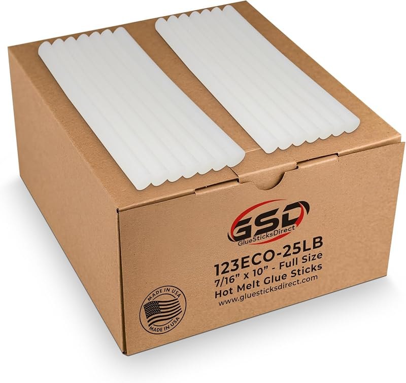 Economy® Full Size Hot Melt Glue Sticks for Glue Gun - Bulk 10in Clear - Great for Art, Craft & Repairs - 7/16" X 10"