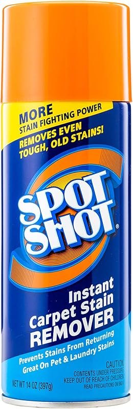 Spot Shot Instant Carpet Stain Remover, Aerosol, 14 OZ [12-Pack] (009868) — carpet spot remover for carpet spot remover