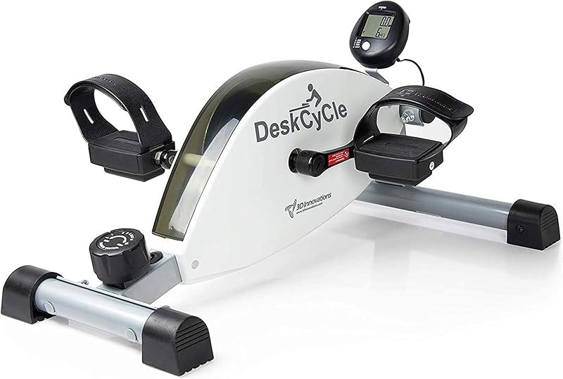 DeskCycle Under Desk Bike Pedal Exerciser - Stationary Bikes for Home & Office - Standard and Adjustable Height