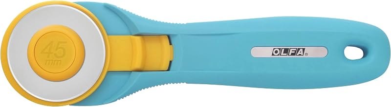OLFA 45mm Quick-Change Rotary Cutter (RTY-2/C) - Tungsten Blade, Aqua — craft rotary cutter for craft rotary cutter