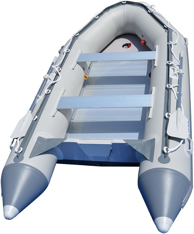 BRIS 12.5 ft Inflatable Boat Inflatable Fish Hunter & Person Inflatable Raft Boat — inflatable boat dinghy for