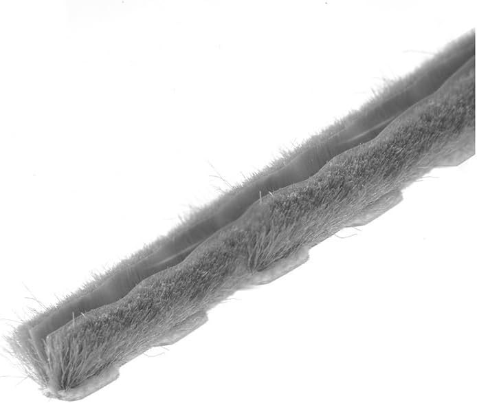 CRL Z78273C Zipper Pile Weatherstrip .270" Backing - .200" Pile Height - 100' Roll — Storm Door Seal for storm door seal