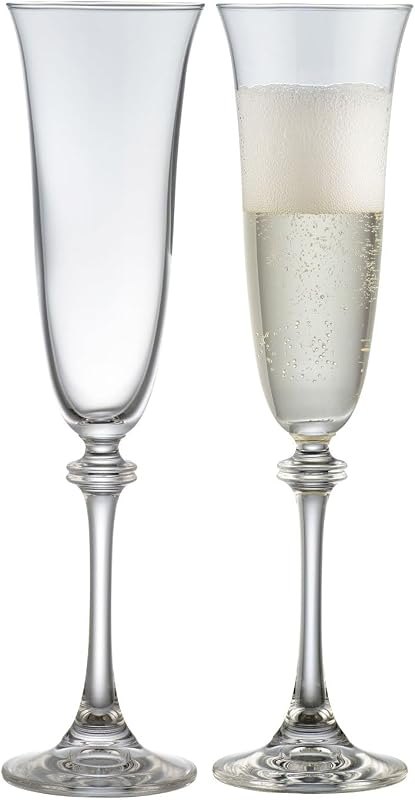 Galway Crystal Liberty Flute Pair, 10.2in Lead-Free Crystal, Wedding Gift — best frozen champagne flute for frozen