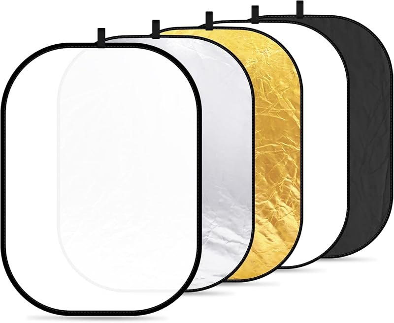 NEEWER 59"x79"/150x200cm Light Reflectors for Photography, Portable 5 in 1 — best photography reflector for