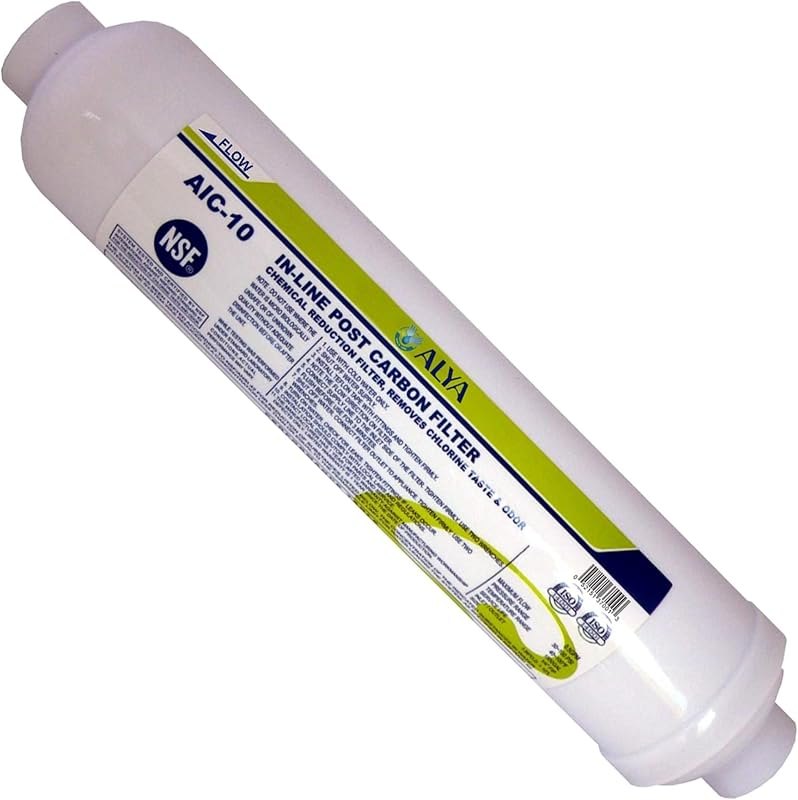 LASCO 37-1821 Ice Maker Inline Filter with 1/4-Inch Compression Connection, 2-Inch x 10-Inch , White — ice maker water