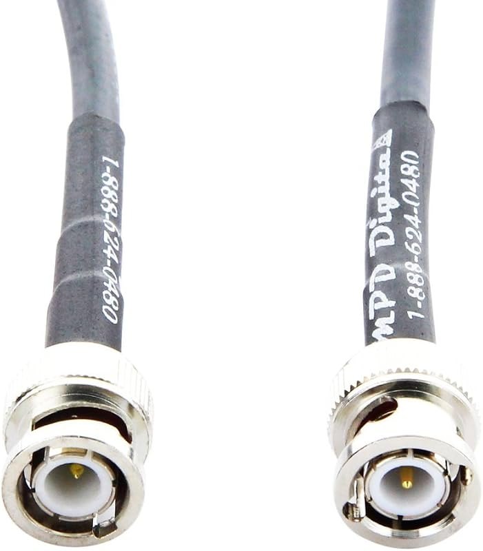 MPD Digital I RG8X Coaxial Cable I BNC Male to BNC Male Connectors I Low Loss RF Coax I CB, Ham Radio, Transmitters