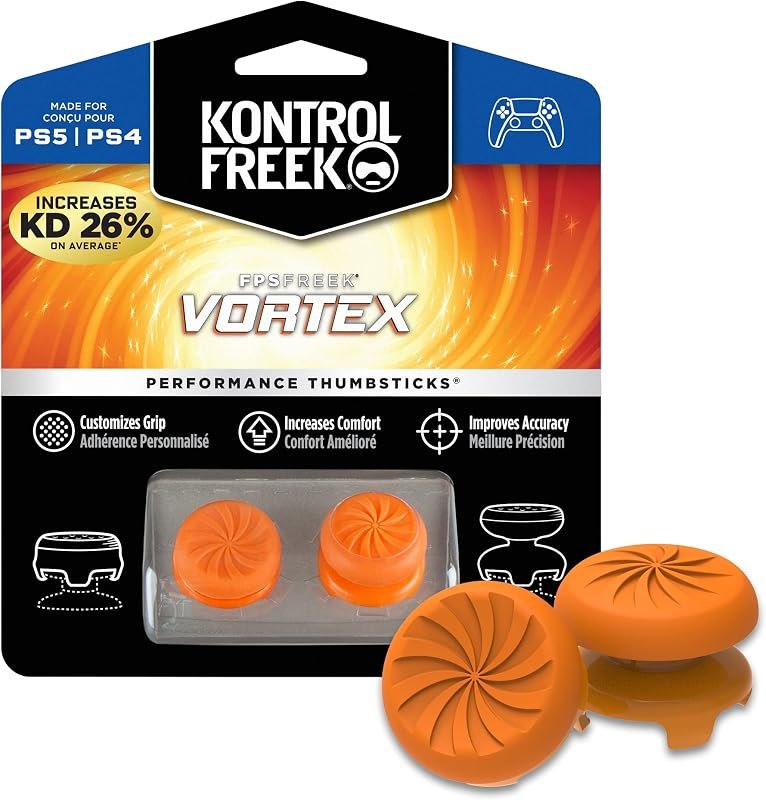 KontrolFreek FPS Freek Vortex for PlayStation 4 (PS4) and PlayStation 5 (PS5) Controller — PS5 controller thumb sticks