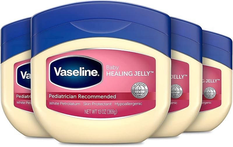 Vaseline Baby Petroleum Healing Jelly for Diaper Rash & Dry Skin 13oz 4ct — Petroleum Jelly Skin Salve for petroleum