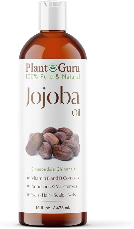 Jojoba Oil 16 fl. oz. Cold Pressed Unrefined - 100% Pure Natural Moisturizer For Skin, Body, Face And Hair Growth