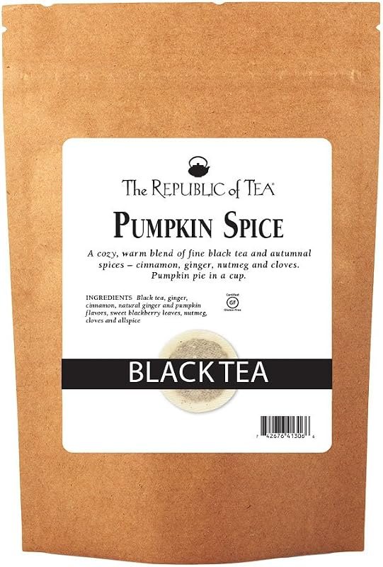 The Republic of Tea Pumpkin Spice Seasonal Black Tea, 250 Tea Bag Bulk — best Pumpkin Pie Spice for pumpkin pie spice
