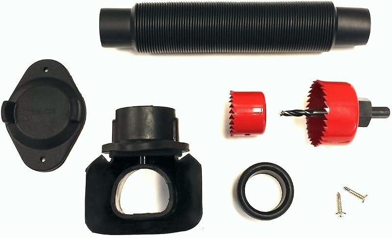 FlexiFit Universal Diverter System - Works with Standard Rectangular Downspouts - Easily Connects Your Existing Rain