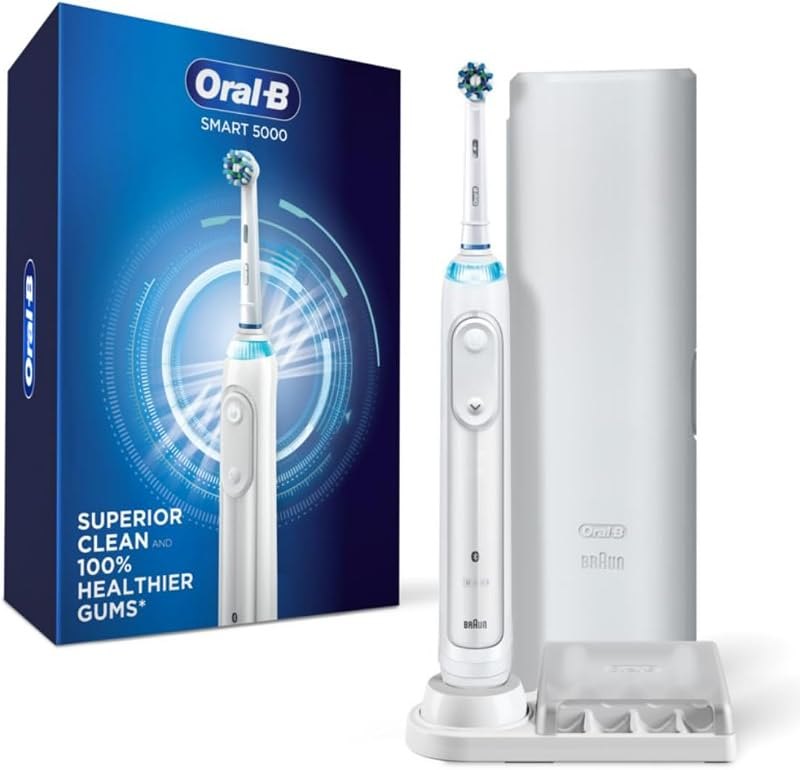 Smart 5000 Electric Toothbrush, White — best oral b trident electric toothbr for oral trident electric toothbrush