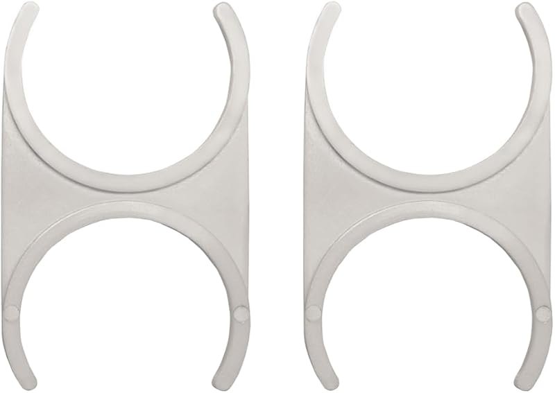 Small/Small Clip (2" x 2") to connect 2 inline filters (Reverse Osmosis or Water Purification Systems) — inline under
