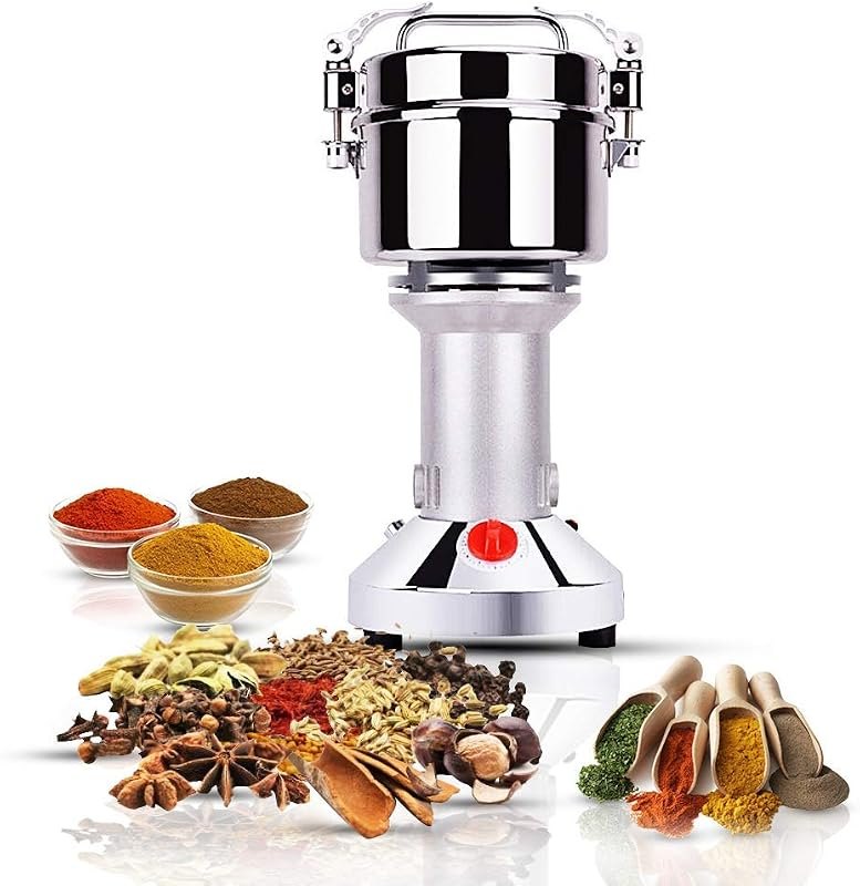 500g Electric Grain Mill Grinder for Spice Herb Superfine Powder - Dry Grinder for Cereals, Grains, Coffee Seeds