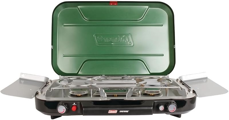 Coleman Classic 3-Burner Propane Camping Stove with InstaStart Ignition, Portable Cooktop with 3 Adjustable Burners &