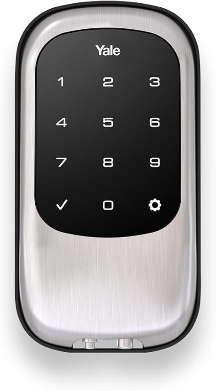 T1L Lock with Z-Wave - Smart Key-Free Touchscreen Deadbolt - Works with Ring Alarm, Samsung SmartThings, Wink and More