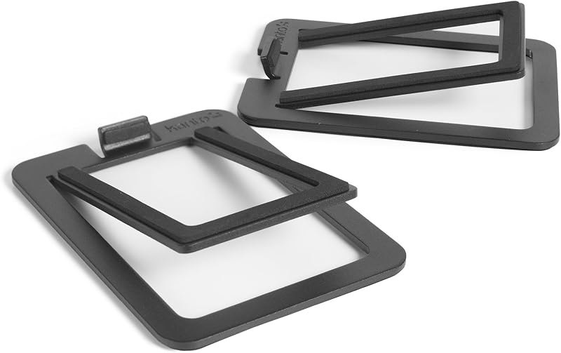 Kanto S2 Tilted Desktop Speaker Stands for Small Speakers & Compact 2”-3” Studio Monitors — audio speaker stands for