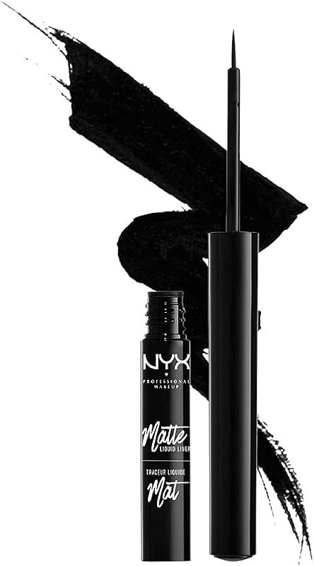 NYX PROFESSIONAL MAKEUP Matte Liquid Liner, Waterproof Eyeliner - Black, Vegan Formula — makeup liquid eyeliner for