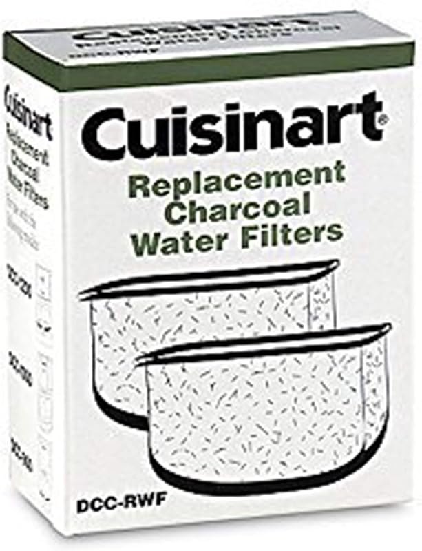 Cuisinart Replacement Charcoal Water Filters (Set of 2) (1) — water filter replacement cartridge for water filter