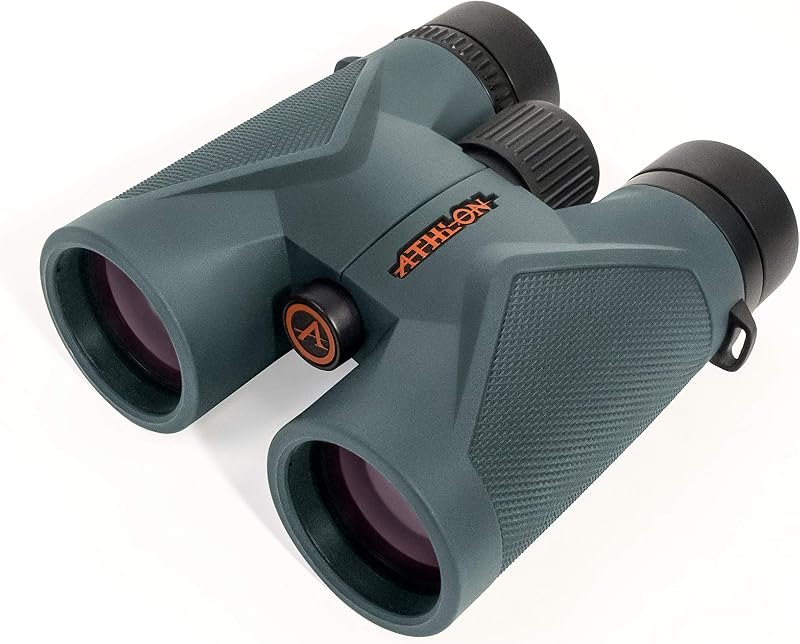 Athlon Optics Midas UHD 8x42 Binoculars, ED Glass, Gray, Waterproof — best hunting binoculars for hunting binoculars