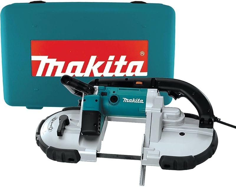 Makita 2107FZK 6.5 Amp Variable Speed Portable Band Saw with L.E.D. Light, Case and without Lock-On — e Locks for locks