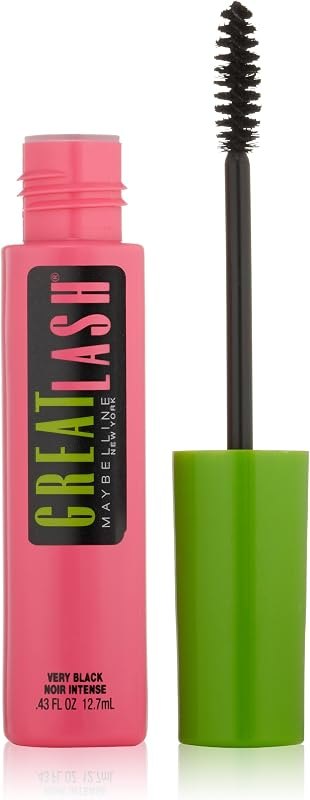 Maybelline New York Makeup Great Lash Washable Mascara, Brownish Black Volumizing Mascara, 0.43 fl oz — makeup